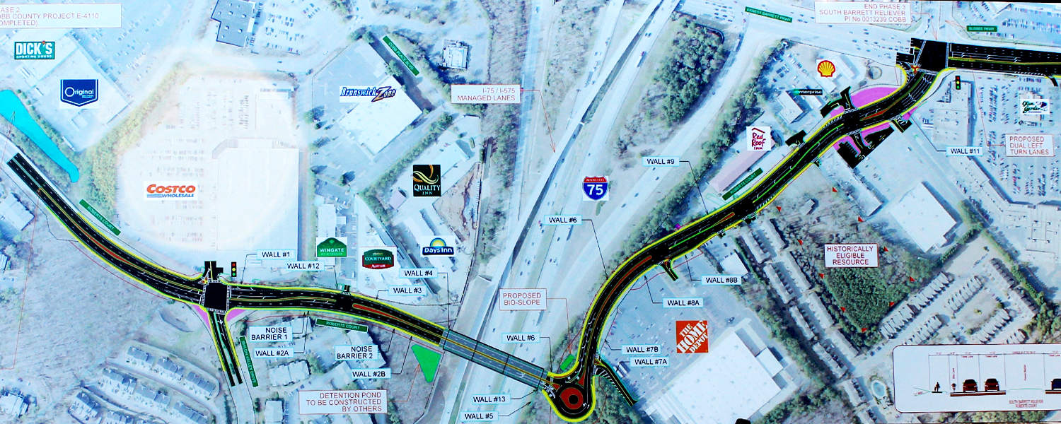 Phase 3 of South Barrett Reliever is UNDERWAY! Cobb County